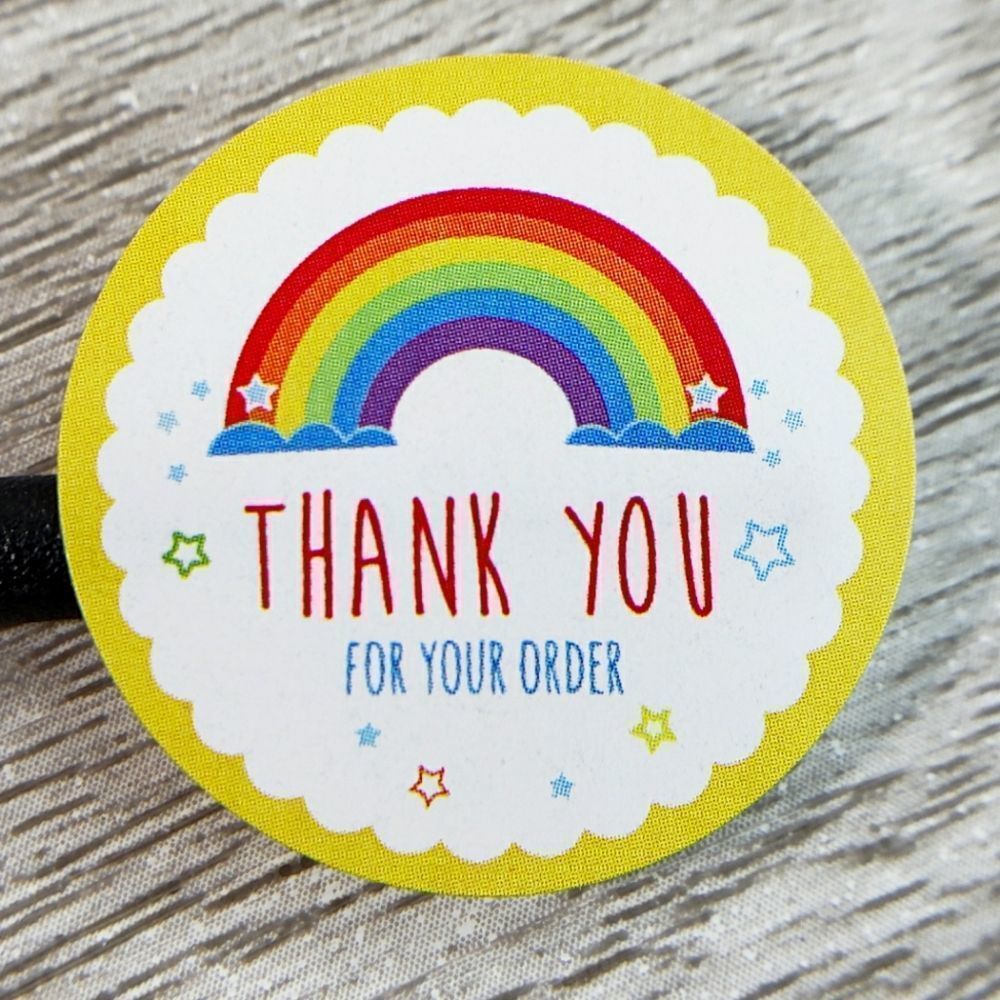 7/$15 100ct Thank You Stickers Round 1" Labels